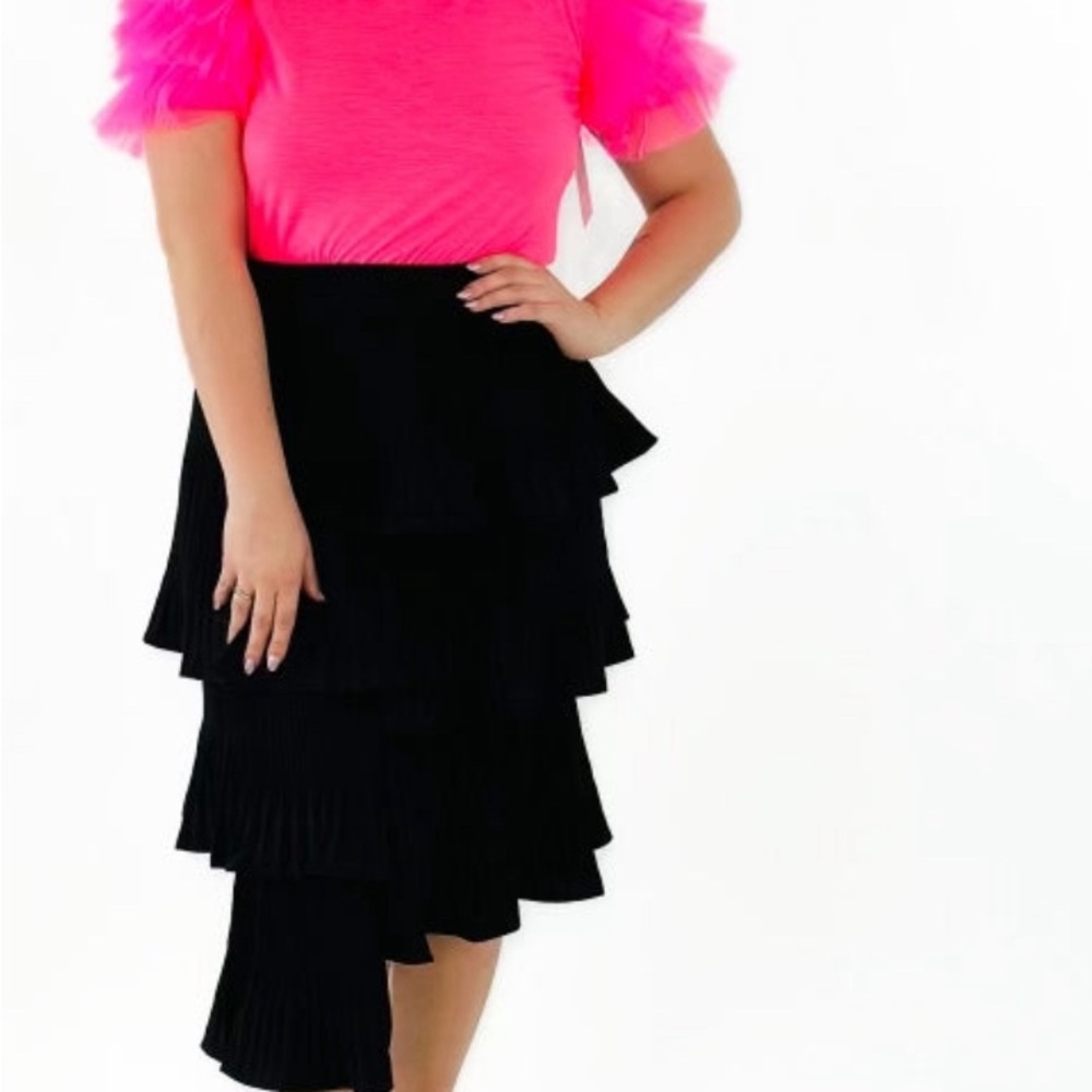 Black Asymmetric skirt